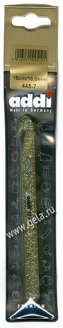 Крючок вязальный пластик №9-10 мм, 15 см