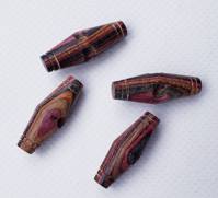 Пуговица  бочонок, цветная-деревянная 30 мм