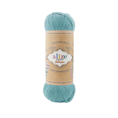 Alize Superwash ARTISAN (фото, №287 бирюзовый)
