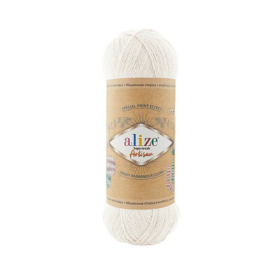 Alize Superwash ARTISAN (фото, №55 белый)