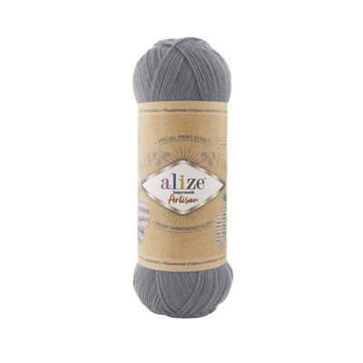 Alize Superwash ARTISAN (фото, №836 серый)