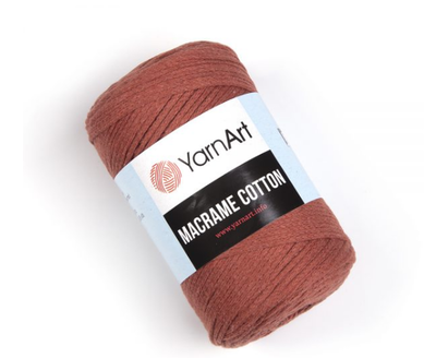 пряжа YarnArt Пряжа для вязания плетения YarnArt Macrame Cotton . шнур для рукоделия Макраме 250г (фото, 785 барочная роза)