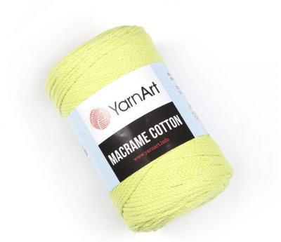 пряжа YarnArt Пряжа для вязания плетения YarnArt Macrame Cotton . шнур для рукоделия Макраме 250г (фото, 755 салатовый)
