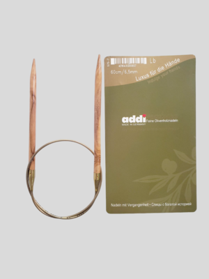 Оливковые спицы SELTER/ADDI Спицы Addi круговые из оливкового дерева №6,5 мм_60-80 см (фото, Спицы Addi круговые из оливкового дерева №6,5 мм)
