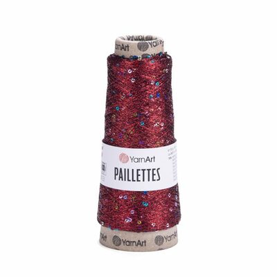 пряжа YarnArt Пряжа с пайетками Paillettes (Paillettes 8006 красный) пряжа YarnArt Пряжа с пайетками Paillettes (фото, Paillettes 8006 красный)