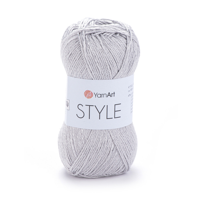 пряжа YarnArt Style Yarnart (№666 светло-серый) пряжа YarnArt Style Yarnart (фото, №666 светло-серый)