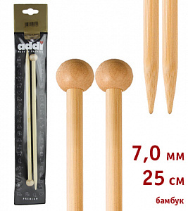 Бамбуковые спицы SELTER/ADDI Спицы бамбуковые Addi прямые №7-9 мм, 25 см (Спицы прямые бамбук №7, 25 см) Бамбуковые спицы SELTER/ADDI Спицы бамбуковые Addi прямые №7-9 мм, 25 см (фото, Спицы прямые бамбук №7, 25 см)