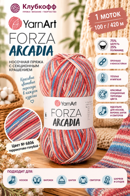����� YarnArt Forza Arcadia (����, ���� �6806)